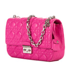 Bolso de hombro Miss Dior mediano de piel Cannage rosa