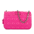 Bolso de hombro Miss Dior mediano de piel Cannage rosa