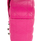 Bolso de hombro Miss Dior mediano de piel Cannage rosa