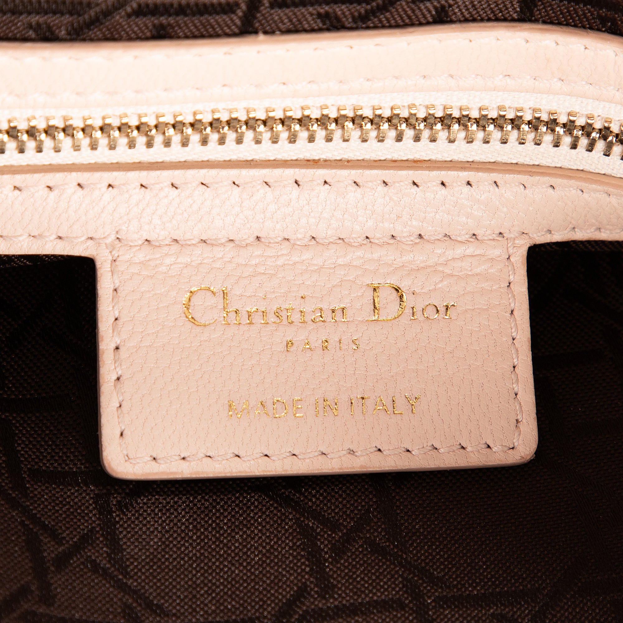 Bolso Lady Dior Grande de Piel Cannage Rosa Claro