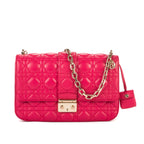 Bolso de hombro Miss Dior mediano de piel Cannage fucsia