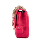 Bolso de hombro Miss Dior mediano de piel Cannage fucsia