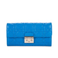Wallet Miss Dior Wallet Blue Cannage Leather