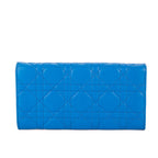 Wallet Miss Dior Wallet Blue Cannage Leather