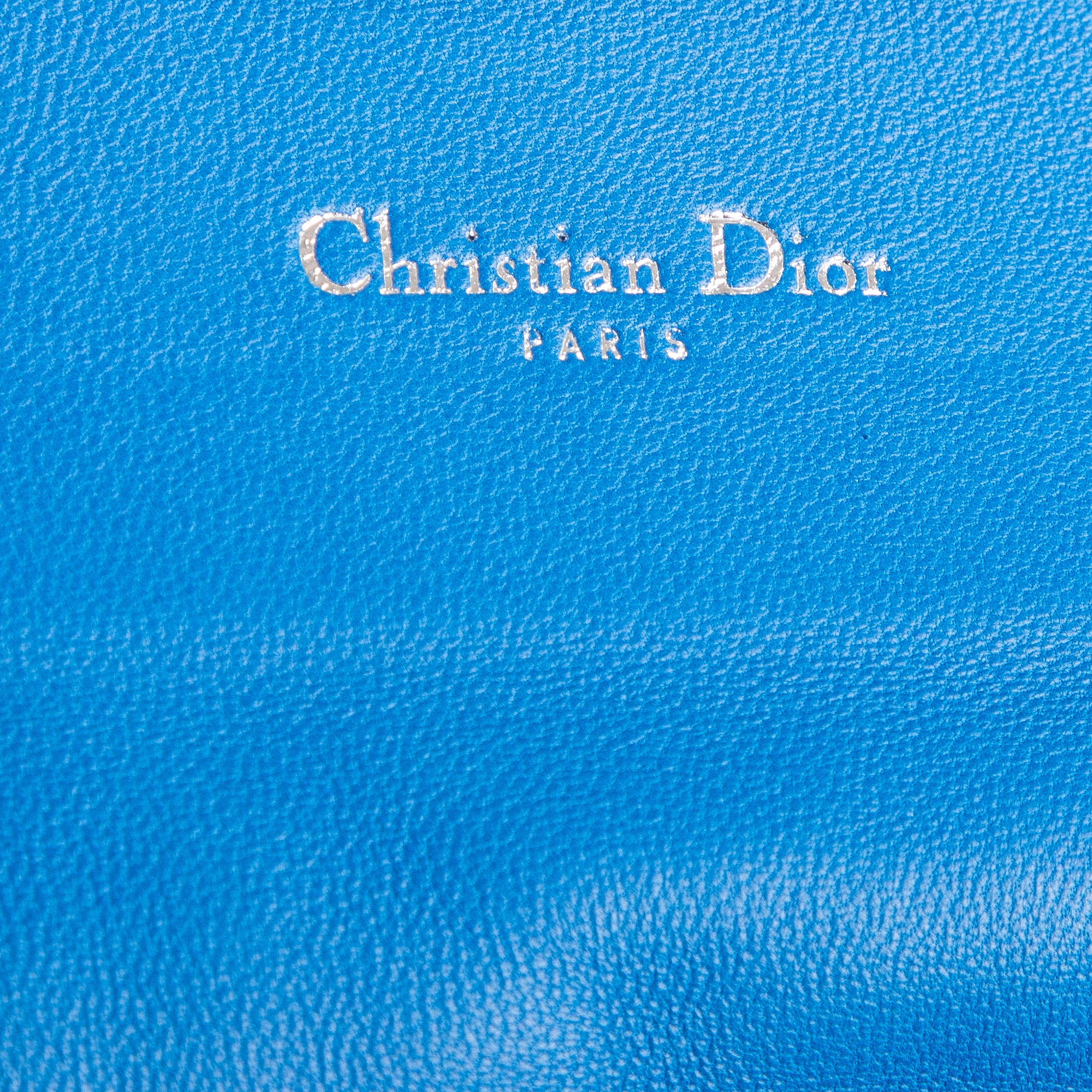 Wallet Miss Dior Wallet Blue Cannage Leather