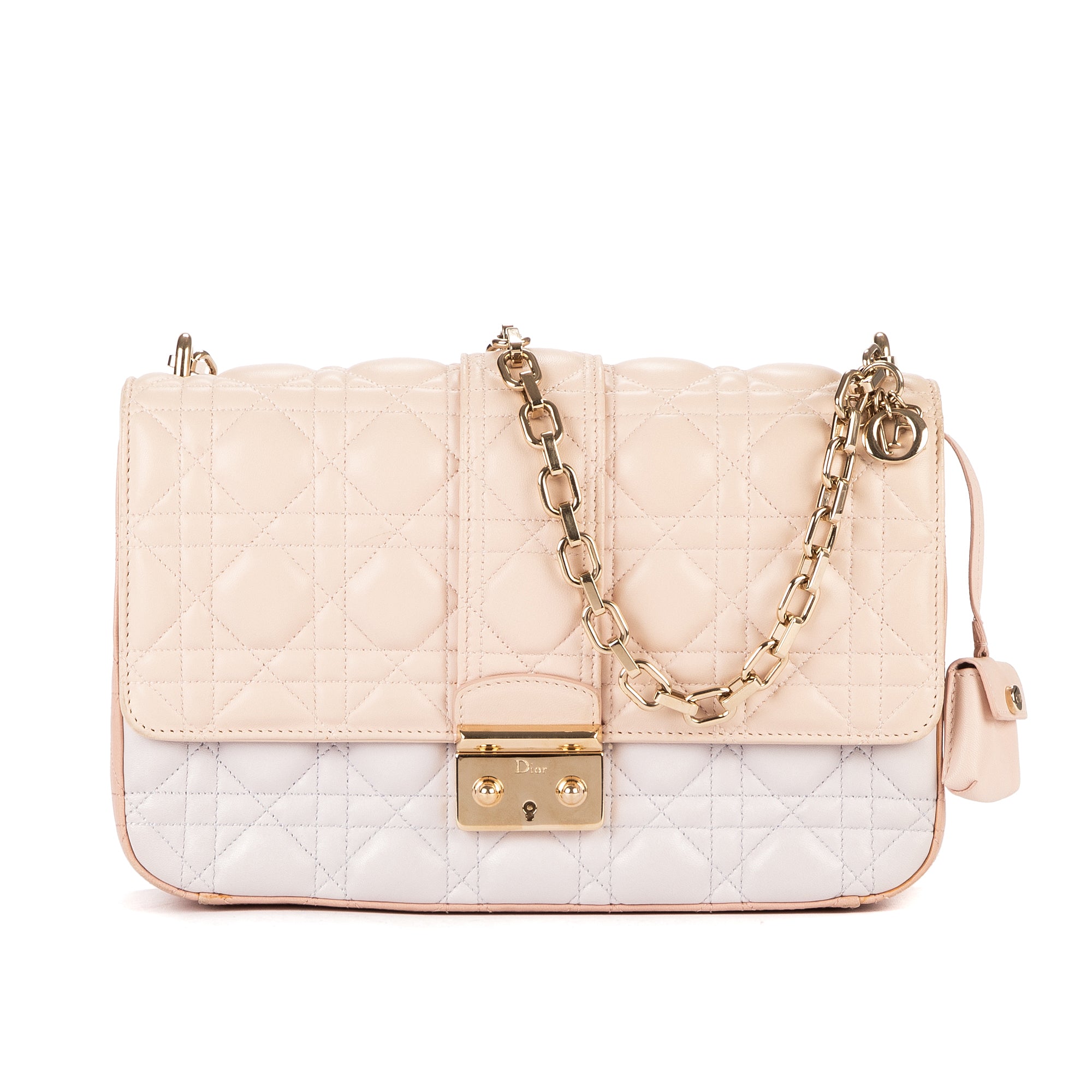 Shoulder Bag Miss Dior Medium White Cannage Leather