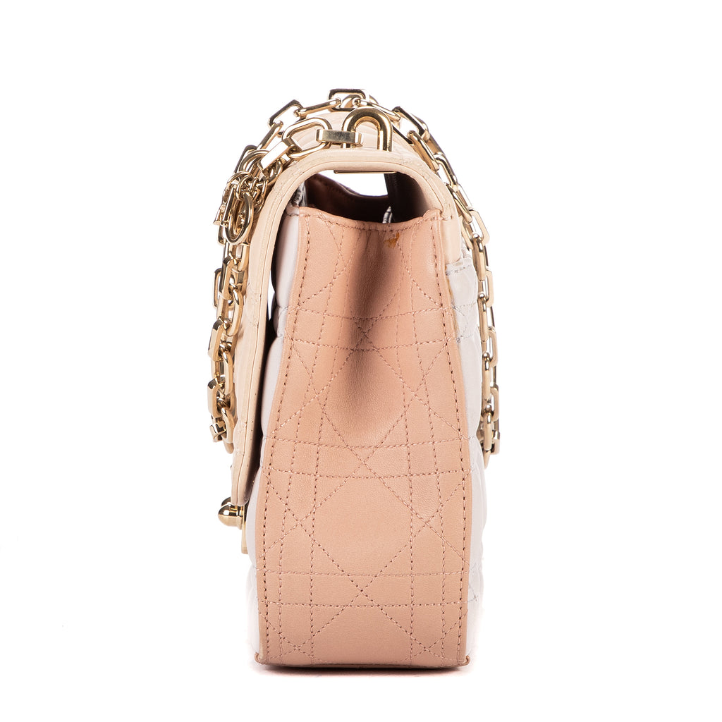 Shoulder Bag Miss Dior Medium White Cannage Leather
