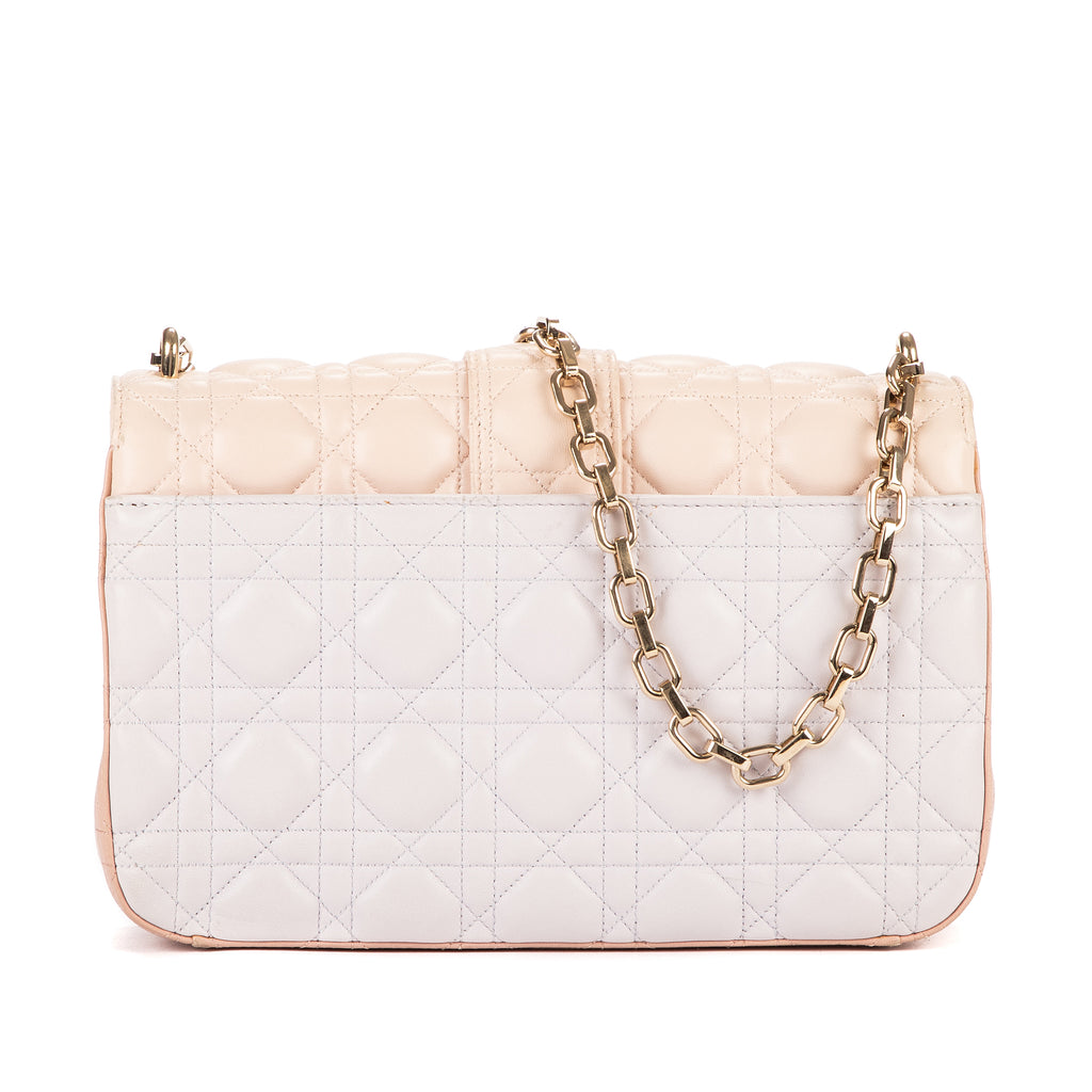 Shoulder Bag Miss Dior Medium White Cannage Leather