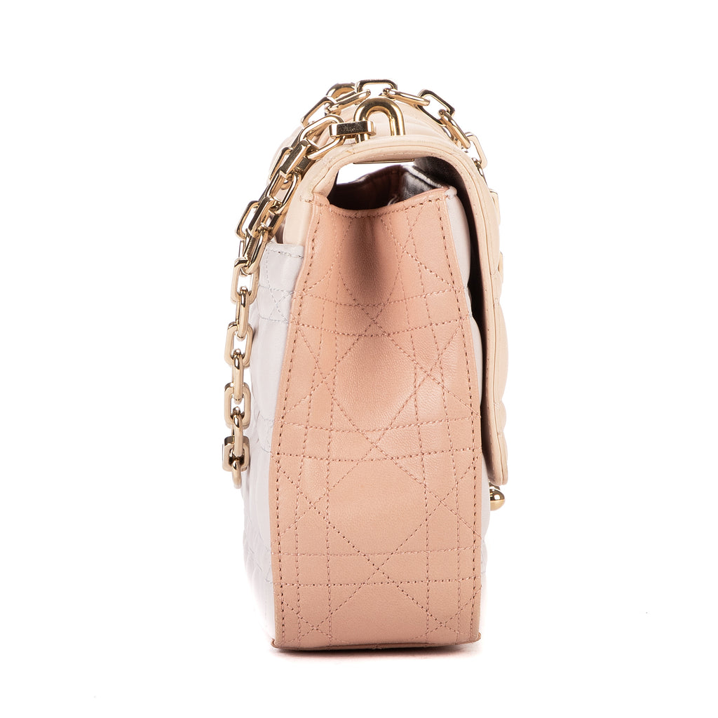 Shoulder Bag Miss Dior Medium White Cannage Leather
