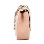 Bolso al Hombro Miss Dior Mediano Piel Cannage Blanco