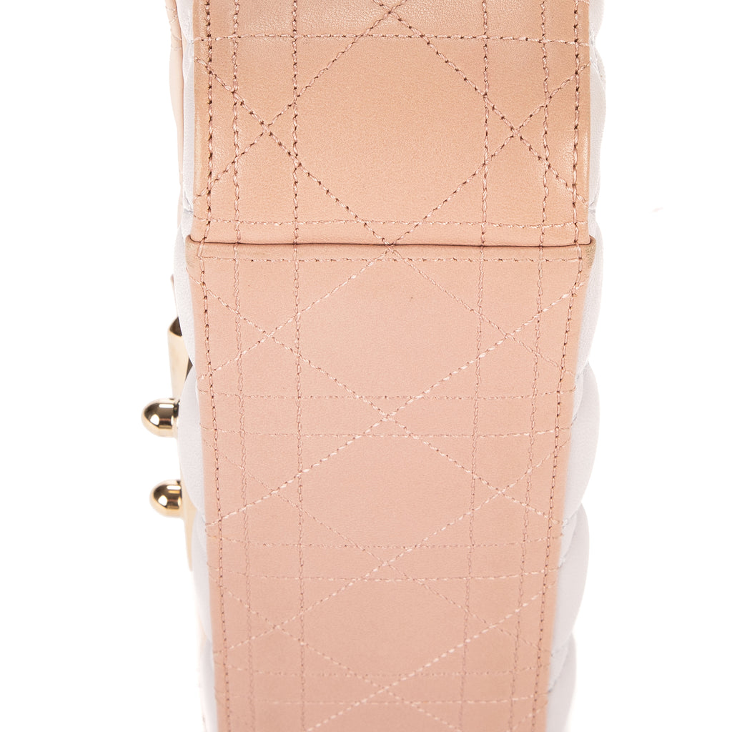 Shoulder Bag Miss Dior Medium White Cannage Leather