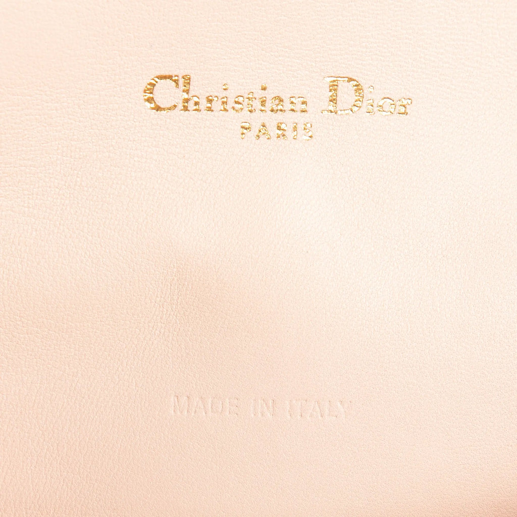 Bolso al Hombro Miss Dior Mediano Piel Cannage Blanco