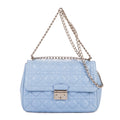 Bandolera Miss Dior Wallet On Chain Piel Cannage Azul Claro