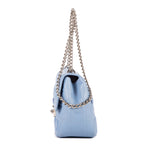 Bandolera Miss Dior Wallet On Chain Piel Cannage Azul Claro