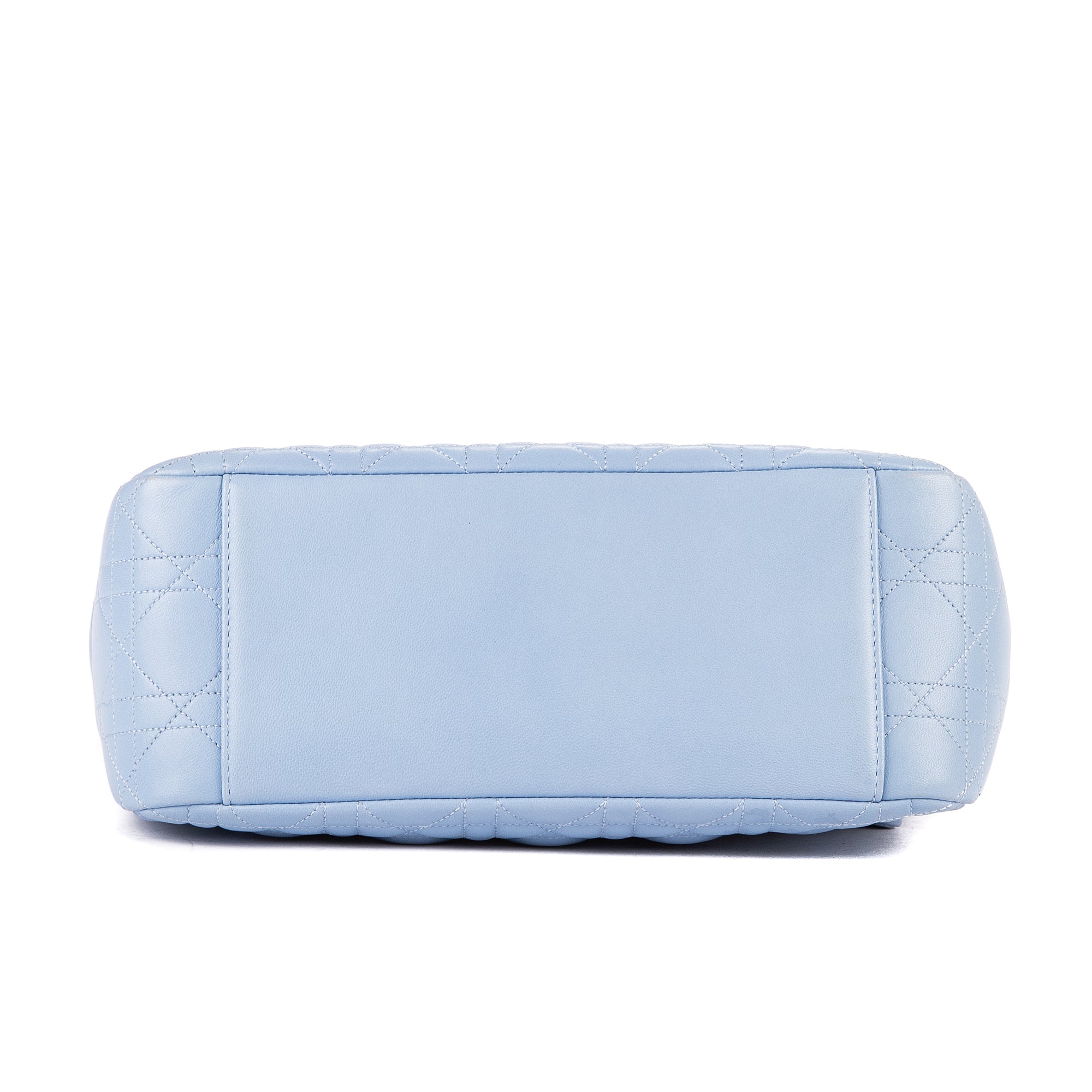 Bandolera Miss Dior Wallet On Chain Piel Cannage Azul Claro