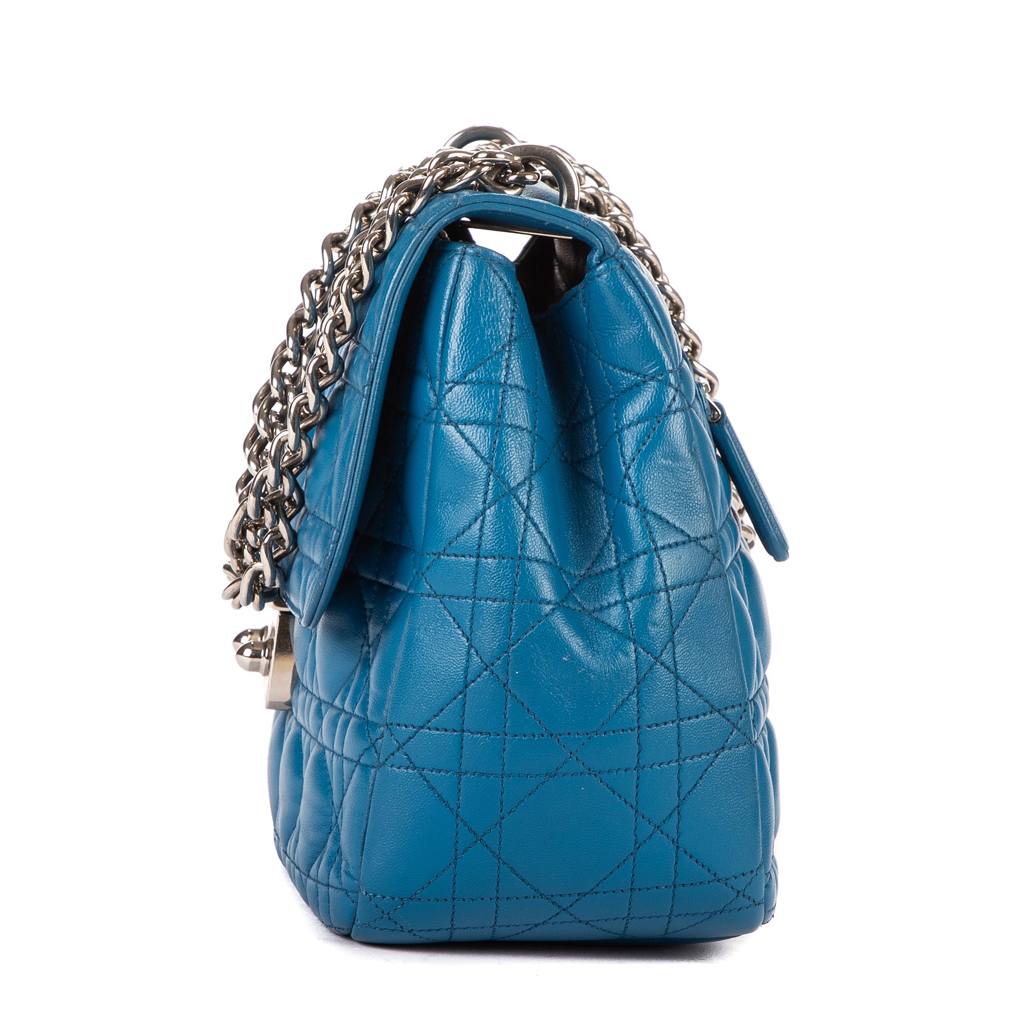Shoulder Bag Miss Dior Blue Cannage Leather