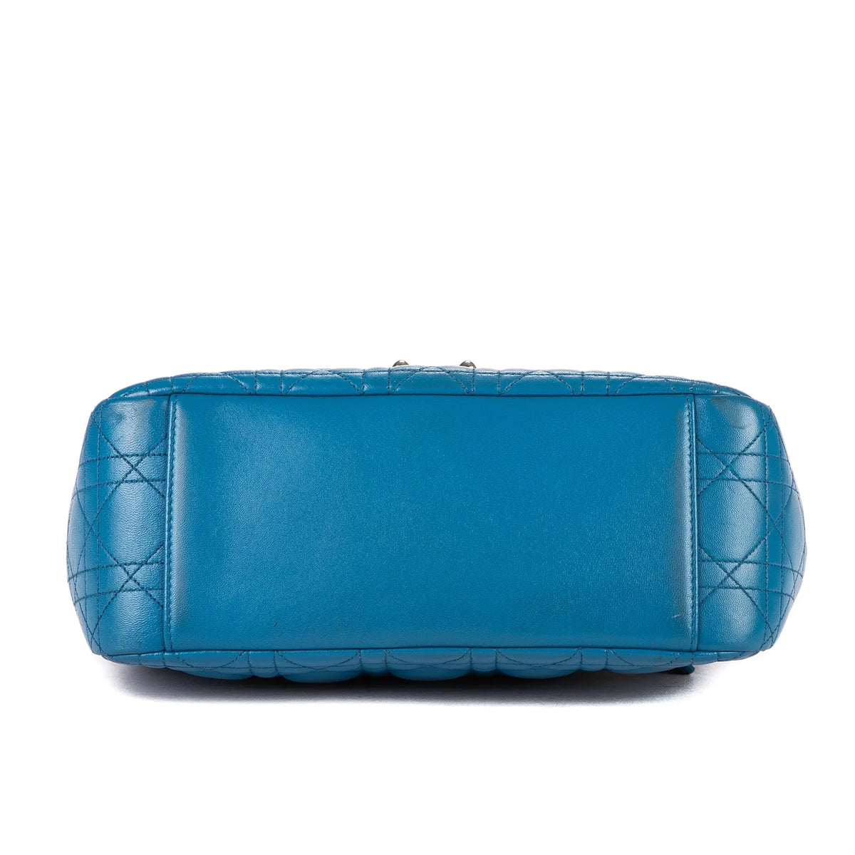 Bolso de hombro Miss Dior de cuero Cannage azul