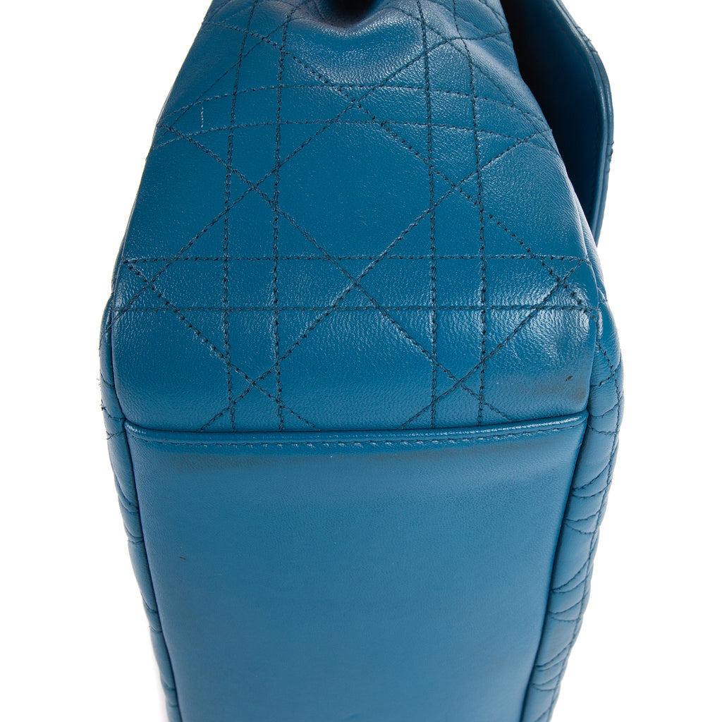 Shoulder Bag Miss Dior Blue Cannage Leather
