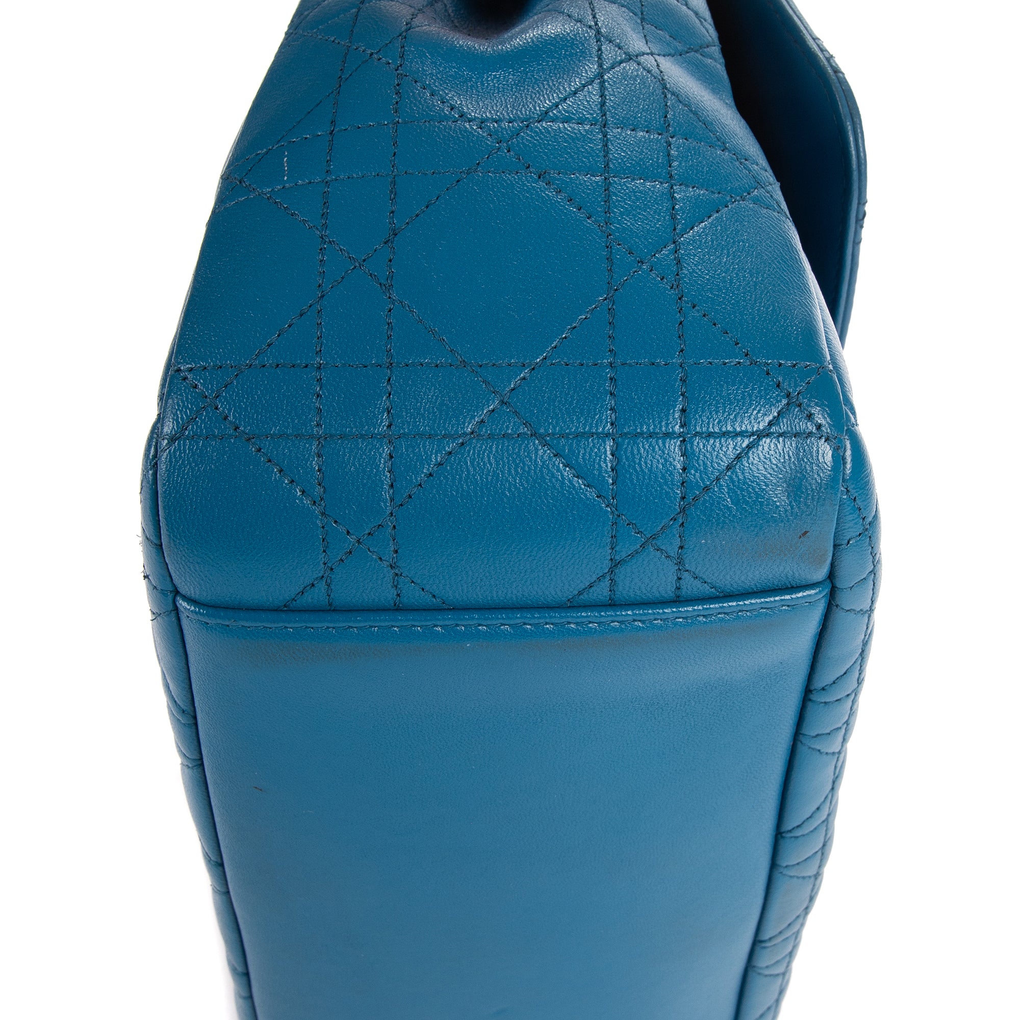 Shoulder Bag Miss Dior Blue Cannage Leather