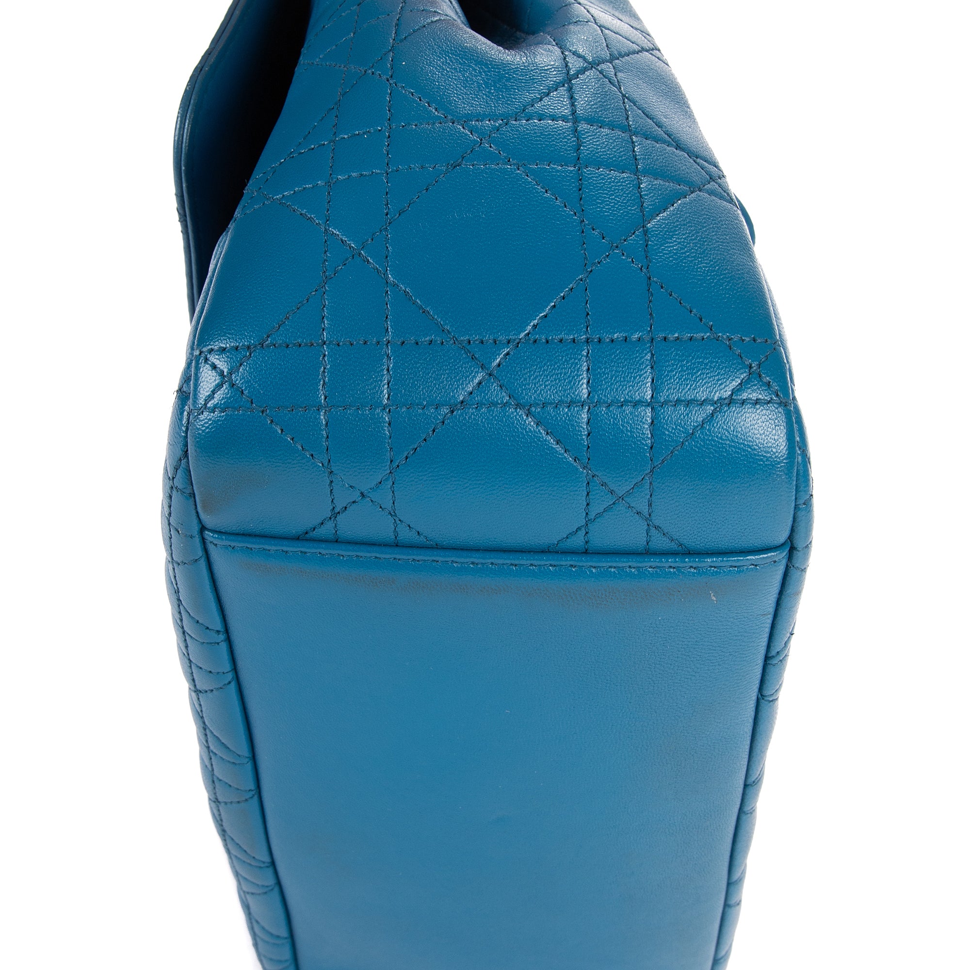 Sac bandoulière Miss Dior en cuir Cannage bleu