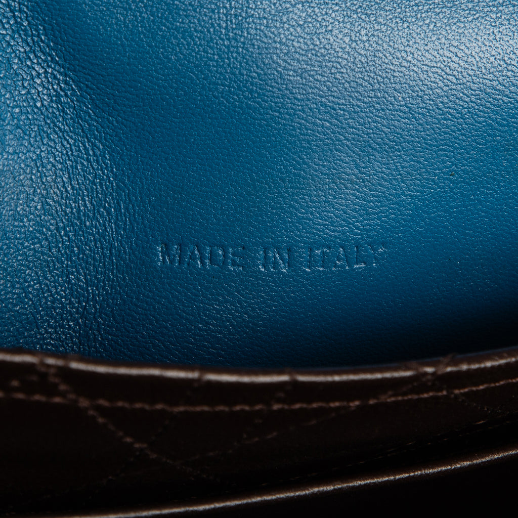 Shoulder Bag Miss Dior Blue Cannage Leather