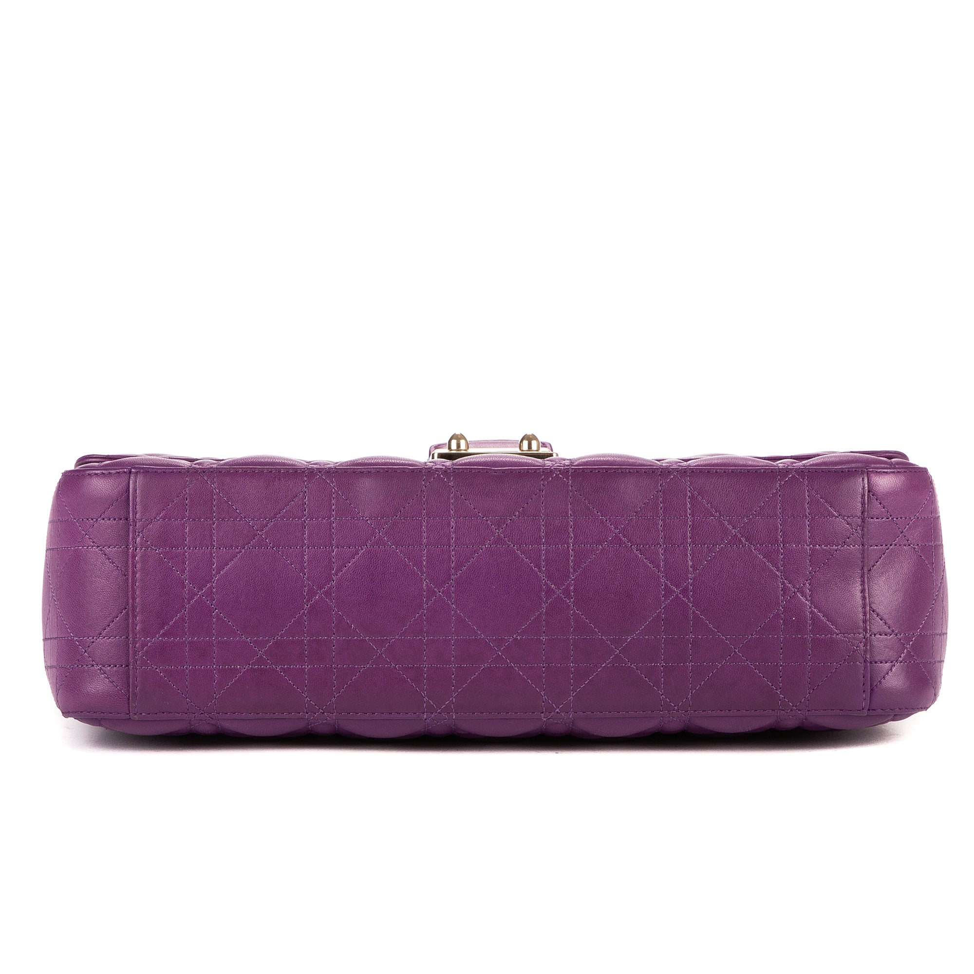 Bolso de Hombro Miss Dior Púrpura Piel Cannage