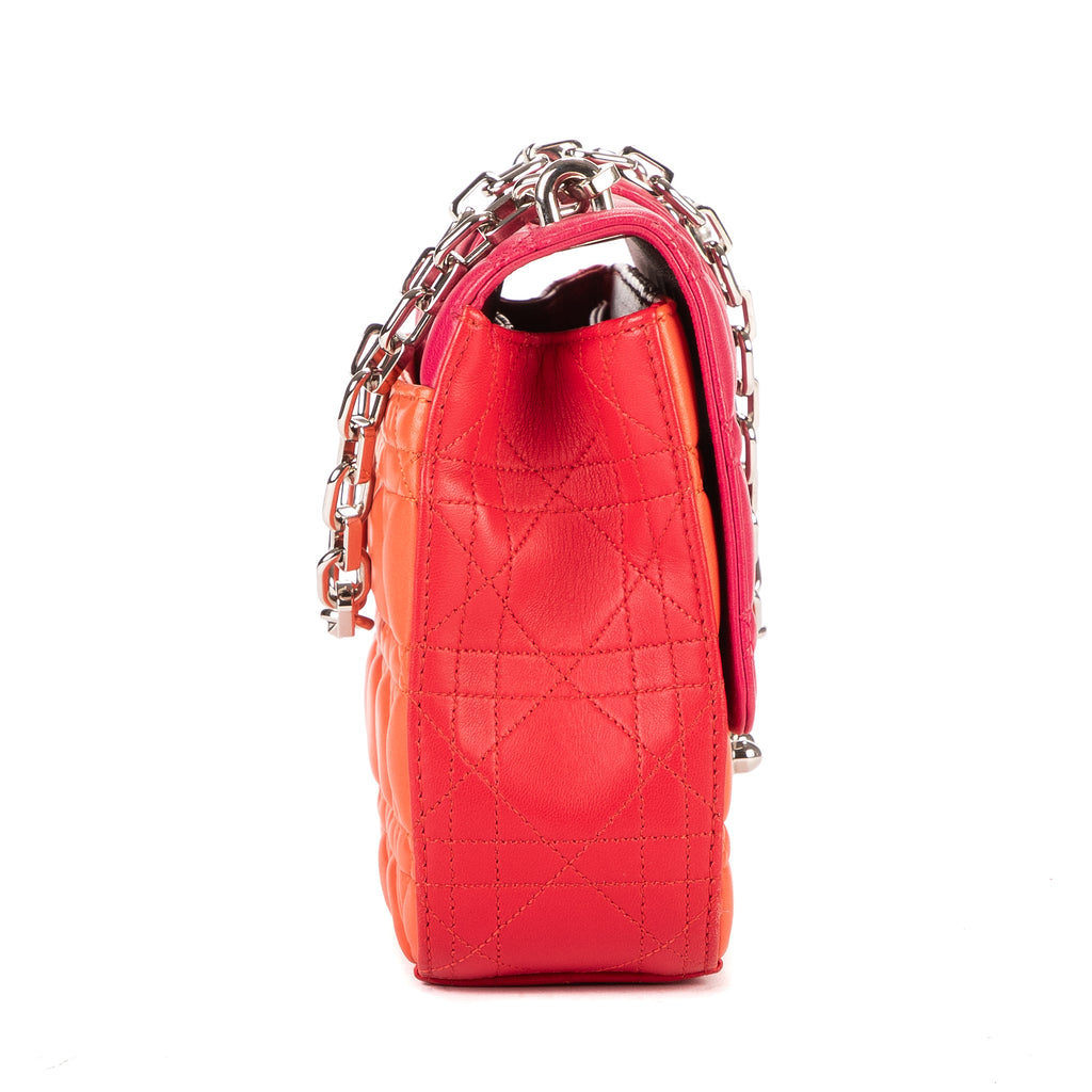 Bolso de Hombro Miss Dior Piel Cannage Rosa