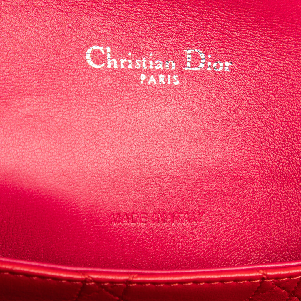 Bolso de Hombro Miss Dior Piel Cannage Rosa