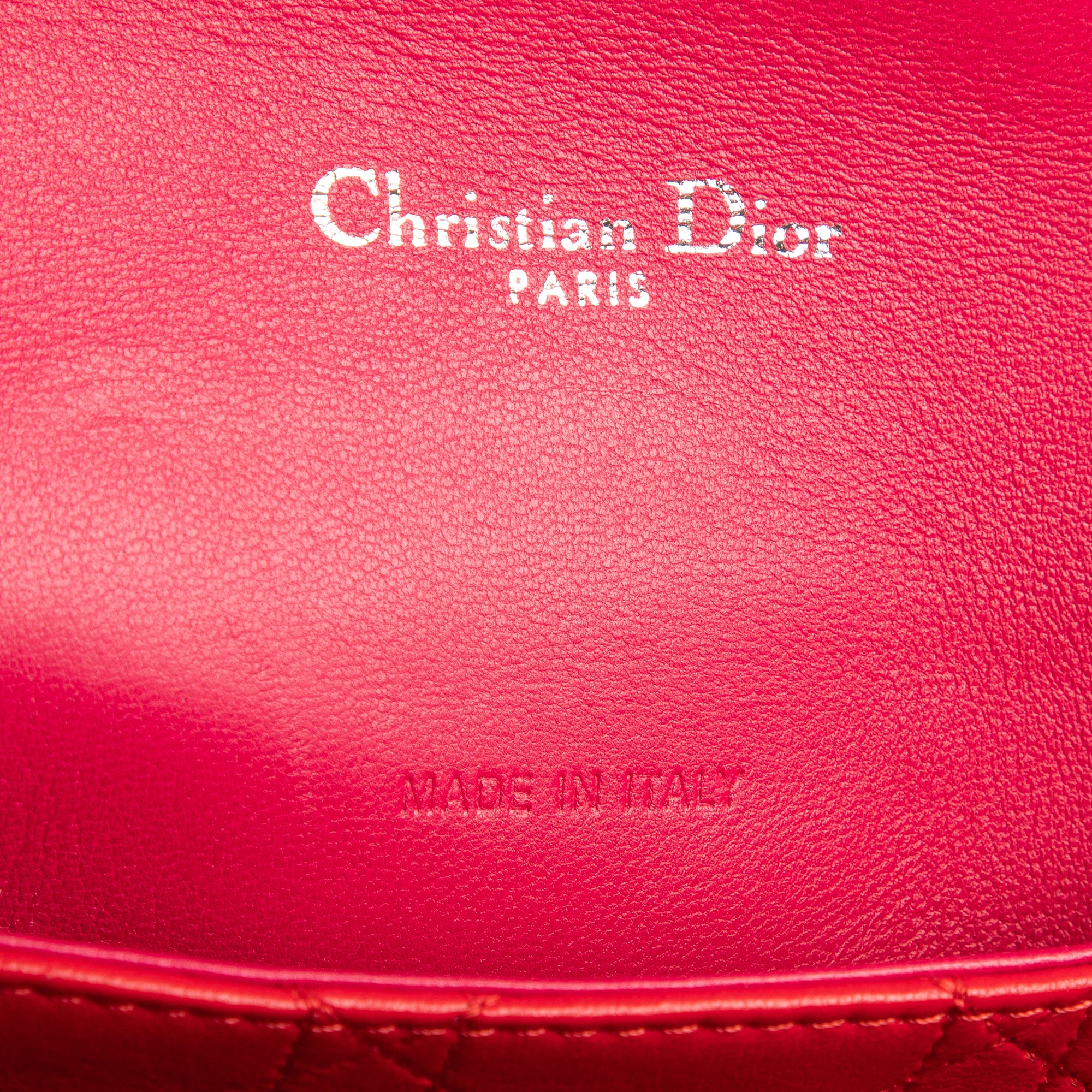 Bolso de Hombro Miss Dior Piel Cannage Rosa
