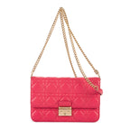 Bolso de hombro Miss Dior Wallet On Chain Piel rosa Cannage