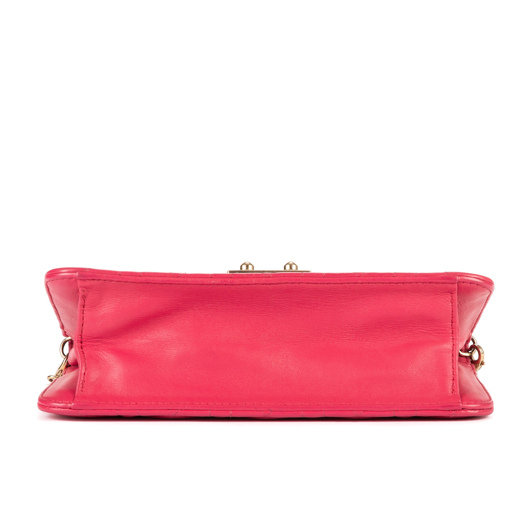 Bolso de hombro Miss Dior Wallet On Chain Piel rosa Cannage