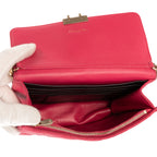 Bolso de hombro Miss Dior Wallet On Chain Piel rosa Cannage