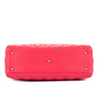 Shoulder Bag Lady Dior Large Pink Cannage Leather