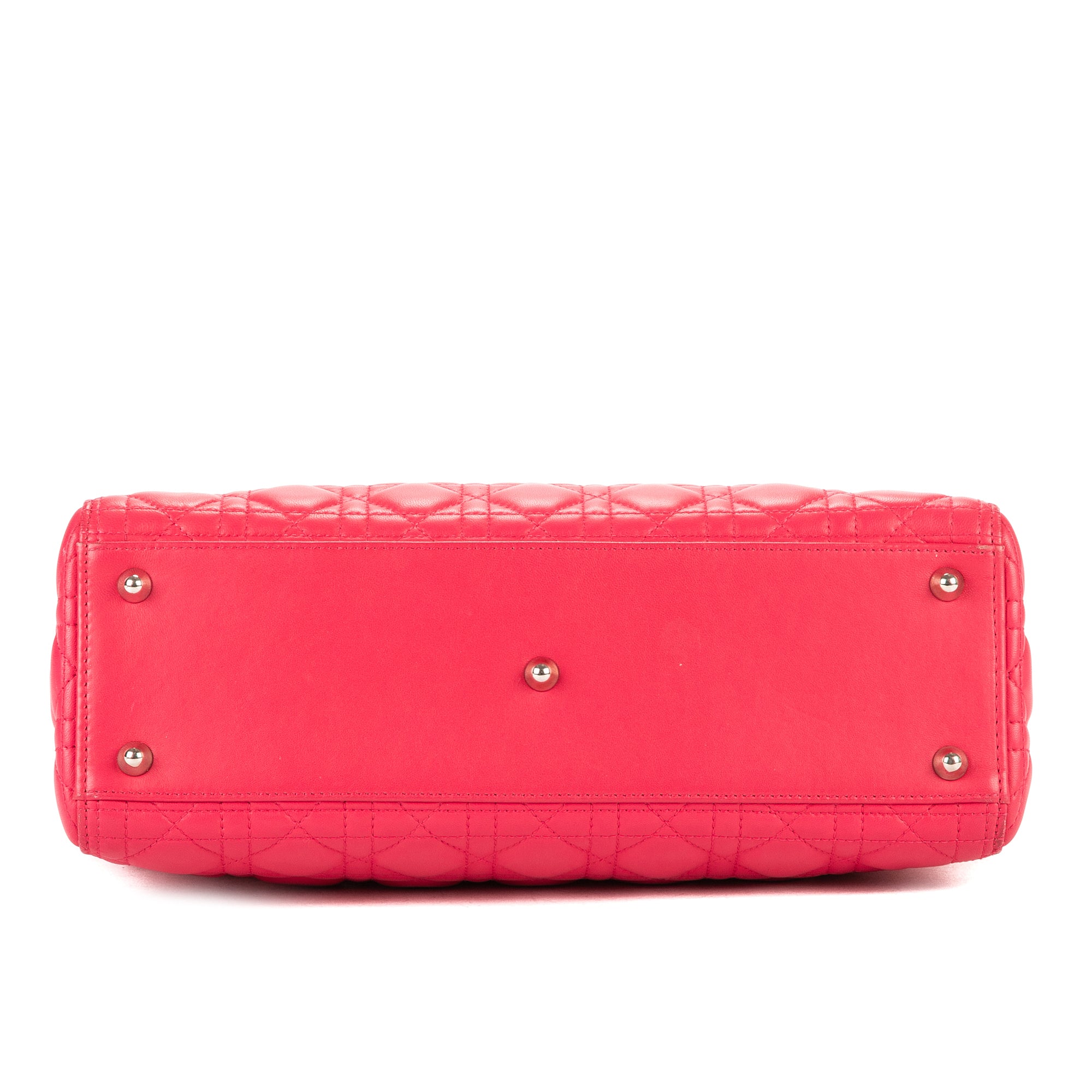 Shoulder Bag Lady Dior Large Pink Cannage Leather