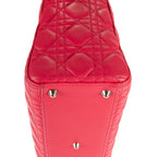 Shoulder Bag Lady Dior Large Pink Cannage Leather