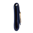 Handbag Classic Y Line Clutch Navy Smooth Leather