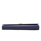 Handbag Classic Y Line Clutch Navy Smooth Leather