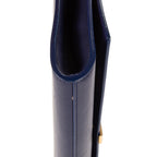 Handbag Classic Y Line Clutch Navy Smooth Leather