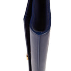 Handbag Classic Y Line Clutch Navy Smooth Leather