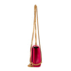 Shoulder Bag Kate Tassel Mini Pink Smooth Leather