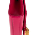 Shoulder Bag Kate Tassel Mini Pink Smooth Leather