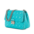 Bolso al hombro Miss Dior Promenade mediano de piel cannage azul