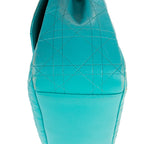 Bolso al hombro Miss Dior Promenade mediano de piel cannage azul