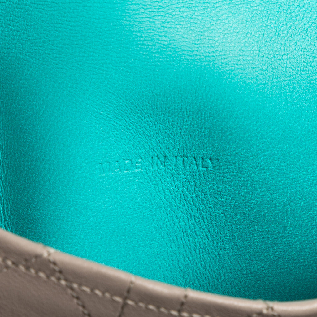 Bolso al hombro Miss Dior Promenade mediano de piel cannage azul