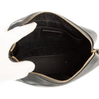 Bolso de hombro Lou Camera de piel de becerro gris oscuro acolchado con motivo chevron
