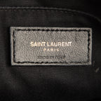 Bolso de hombro Lou Camera de piel de becerro gris oscuro acolchado con motivo chevron