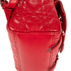 Mochila Stardust Mochila Pequeña Piel Guateada Cannage Roja
