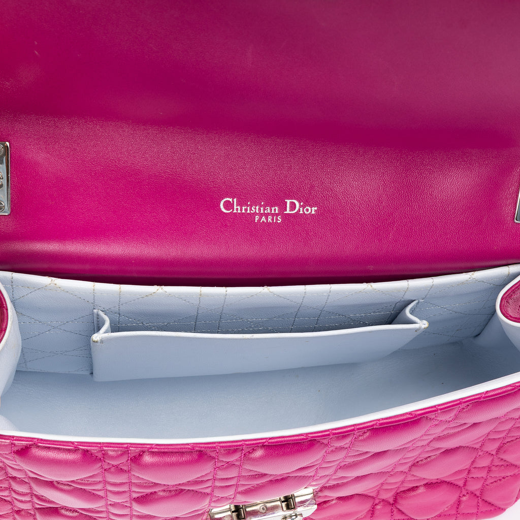 Shoulder Bag Miss Dior Medium Pink Cannage Leather