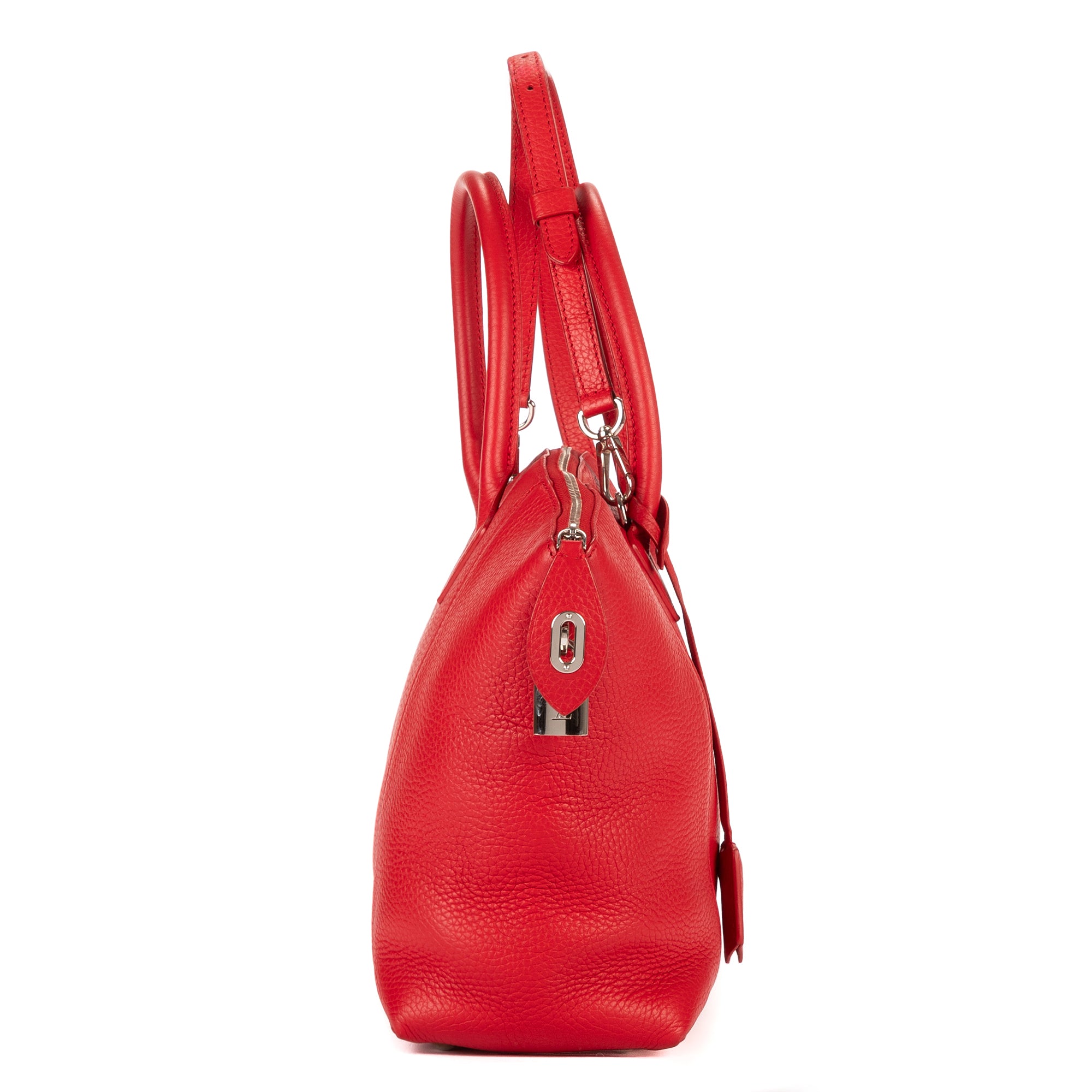 Bolso de Hombro Lockit PM Piel Parnassea Roja