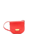 Shoulder Bag Trotteur Crossbody Small Orange Grained Leather